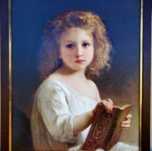 The Story Book, 1877: Canvas Painting